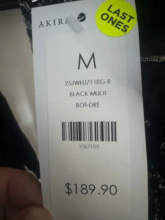 AKIRA Black Rhinestone Flare Pants Crystal Embellished Bell Bottom Pants Sm NWT - Picture 6 of 6